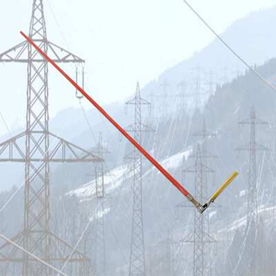 带电作业套筒扳手绝缘杆高压绝缘2.5M防潮拆卸套筒操作杆