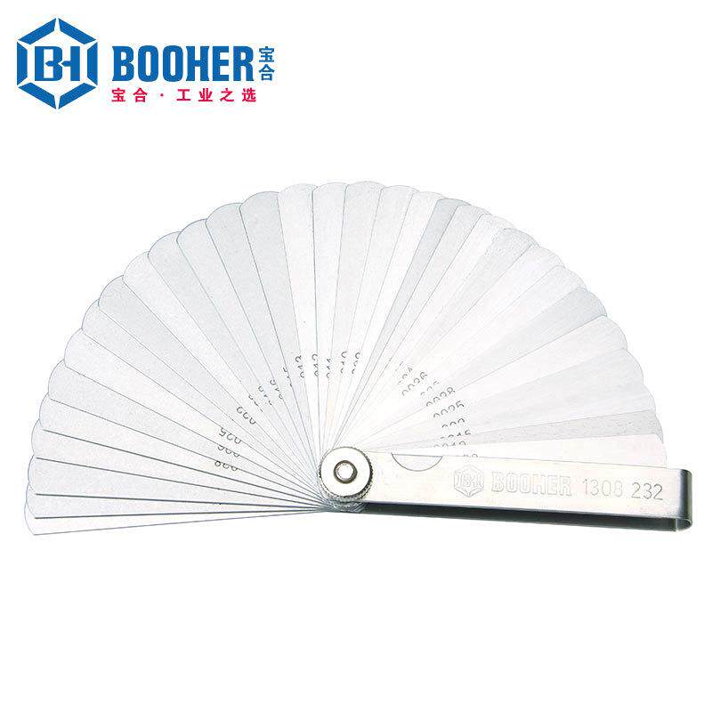 Booher宝合工具32件套公英制塞尺BH1308232 高精度塞规塞尺折叠式