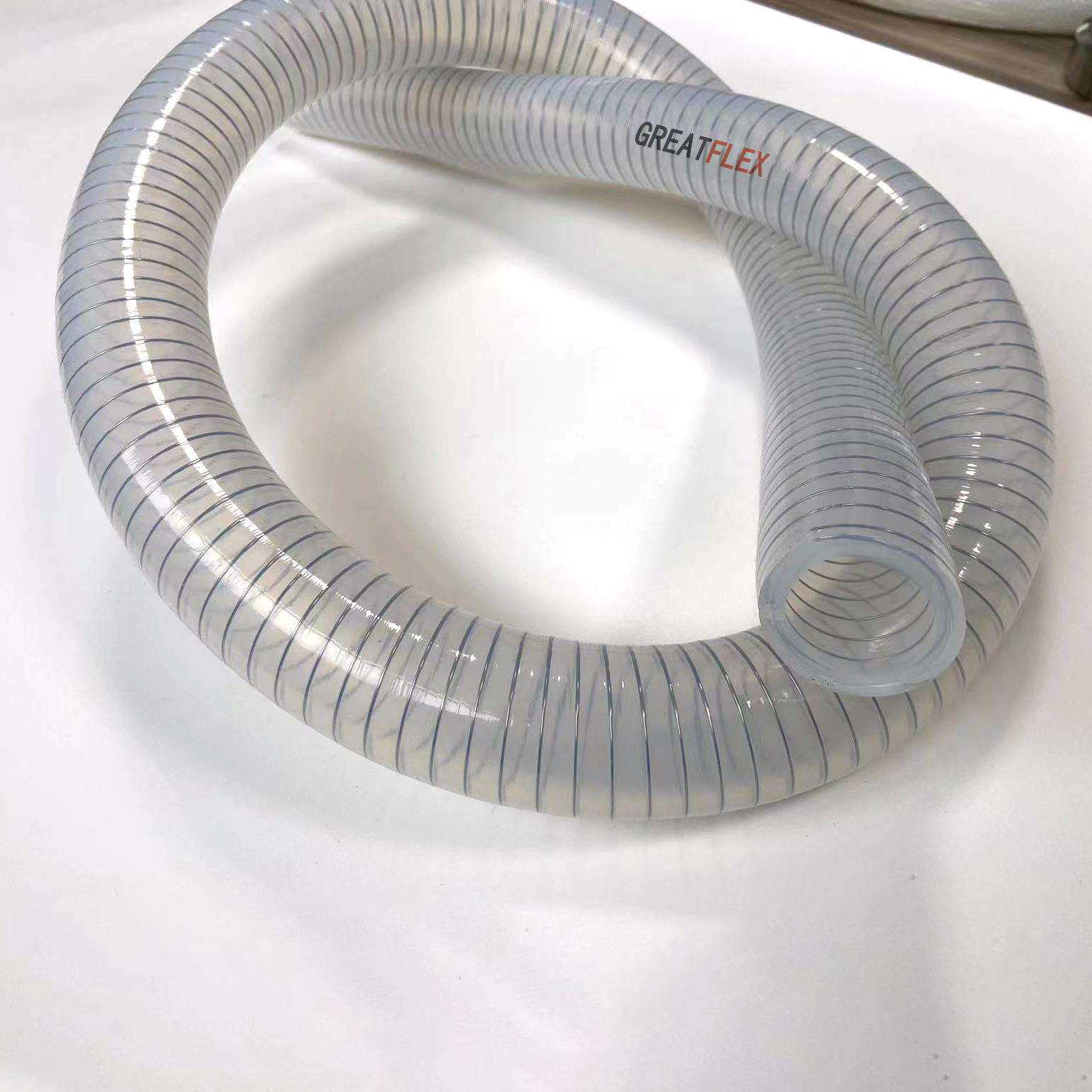 GREATFLEX内径32MMX外径40MM防冻耐高温透明钢丝软管加厚FU00