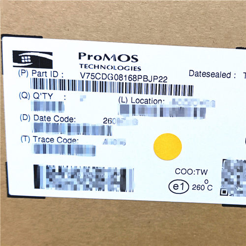 到货ProMOS茂德V75CDG08168PBJP22  8Gbit DDR4内存芯片颗粒SDRAM