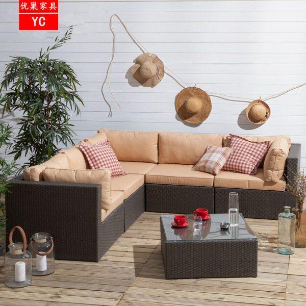 藤编防藤艺小沙发组合户外沙发休闲室外花园露天台阳台庭院藤家具,住宅家具,户外沙发,淘宝优惠券,粉丝福利购,淘宝优惠卷