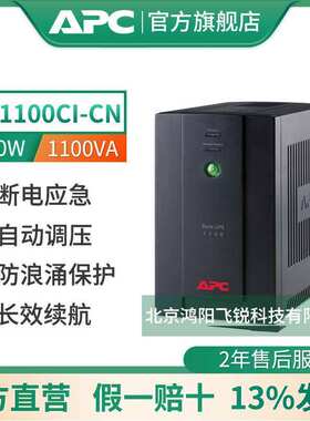 APC  UPS不间断电源BX1100CI-CN1100VA/660W 稳压防浪涌保护电源