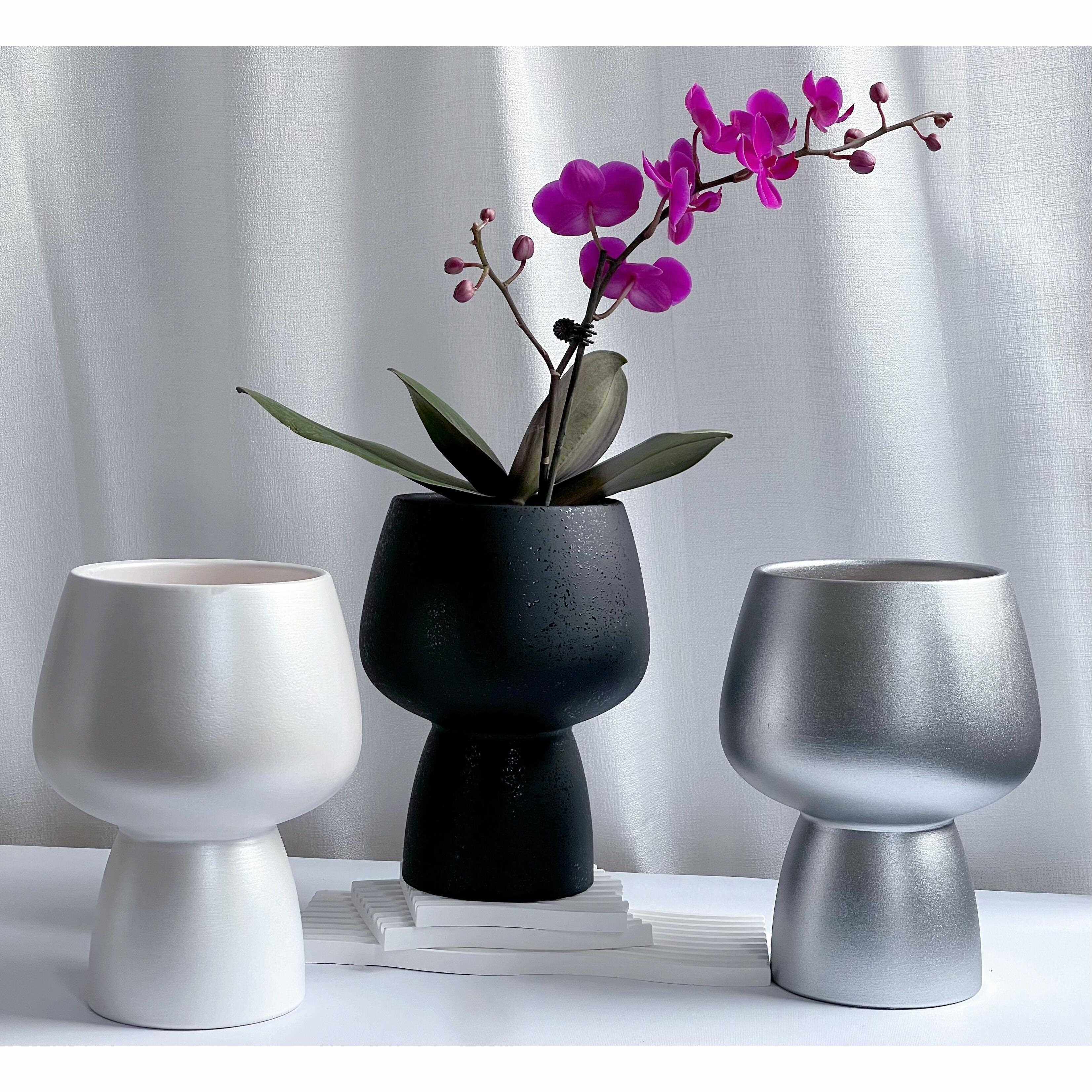 外贸花盆高脚北欧极简风桌面家居陶瓷蝴蝶兰轻奢感花器落地式其他,鲜花速递/花卉仿真/绿植园艺,其它园艺用品,淘宝优惠券,粉丝福利购,淘宝优惠卷