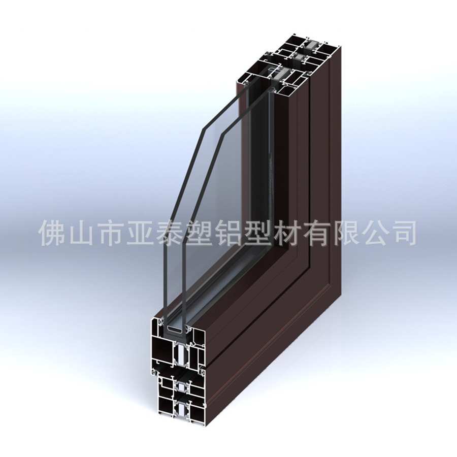 澳标铝门窗厂家直供钢化玻璃纱窗一体封阳台隔音窗手摇外开窗带纱