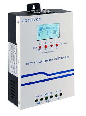 MPPT12V24V48V60A光伏太阳能控制器LCD背光太阳能电池充电控制器