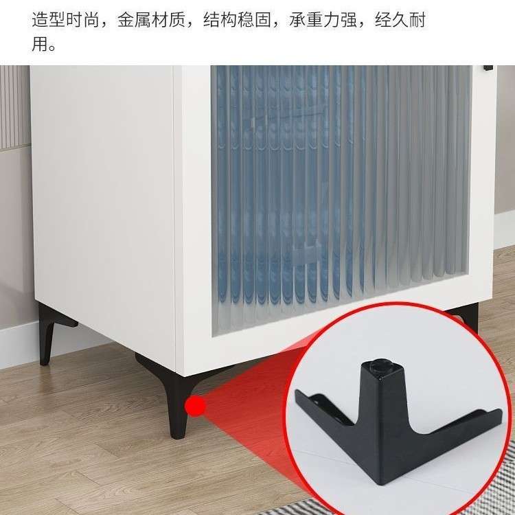 轻奢岩板客厅餐边柜茶水柜饮水机厨房储物柜收纳烧水壶置物单门柜