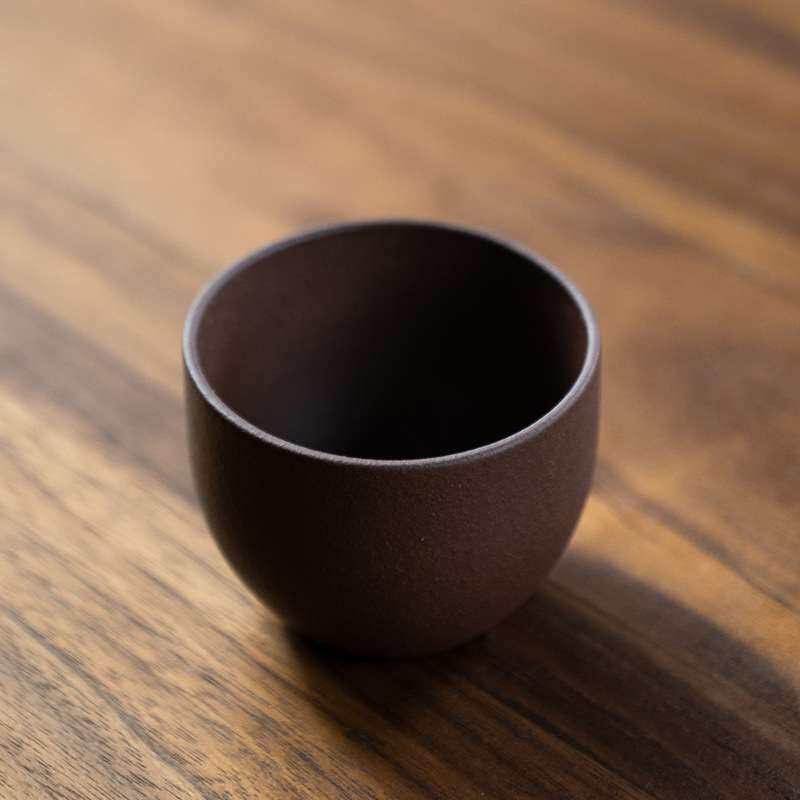 宜兴原矿紫砂杯斗彩五色杯品茗杯小口杯子创意组合茶具套装配件