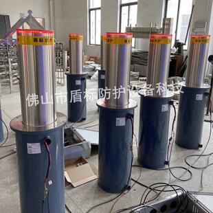 大门液压护柱车阻 自动控制防撞止车柱 不锈钢伸缩拦截警示路柱
