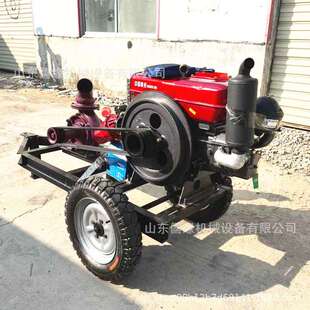 农用灌溉抽水机 拖车式8寸混流泵 柴油大马力离心泵
