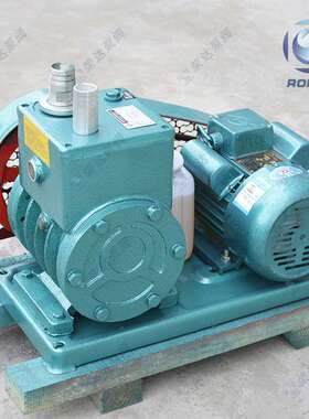 2X-4A双级旋片真空泵树脂脱泡榨油机过滤真空吸塑真空抽滤2X-4GA