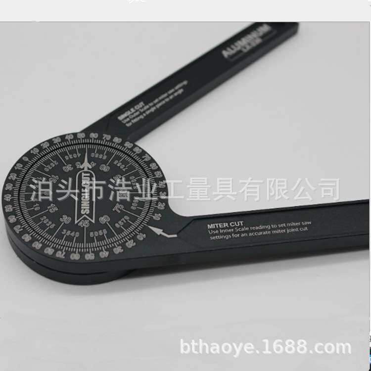 360度角度尺 量角器 铝合金木工角度规 角规 角度规