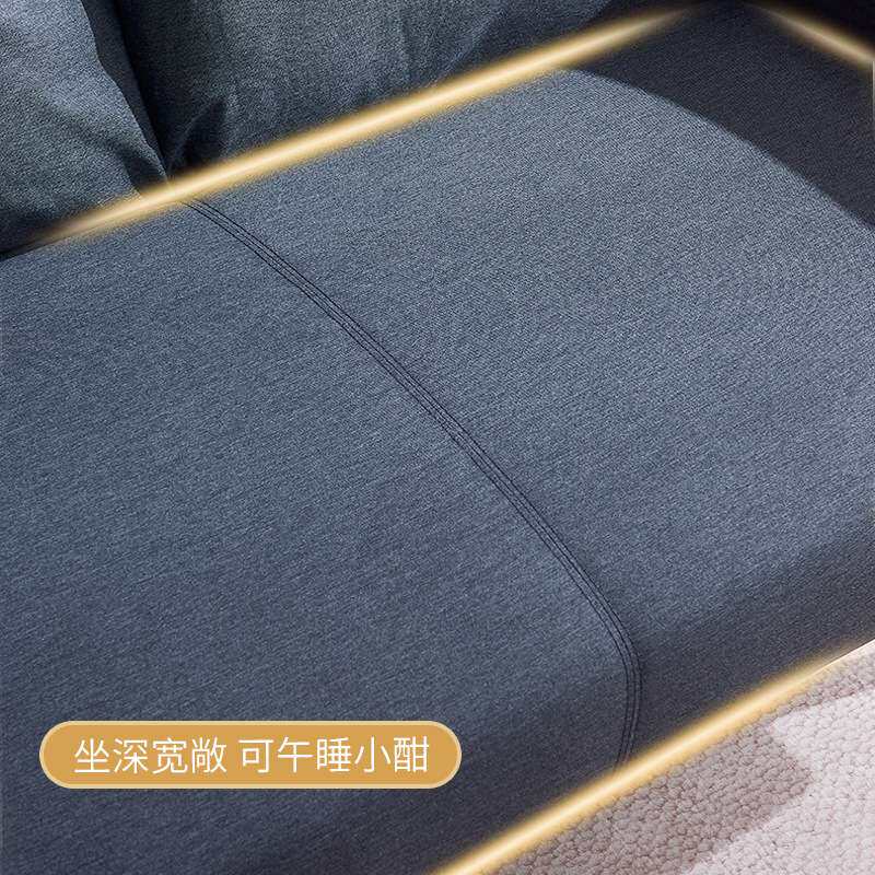 小户型沙发客厅多用途双人免洗布艺沙发公寓出租屋简易三人位沙发