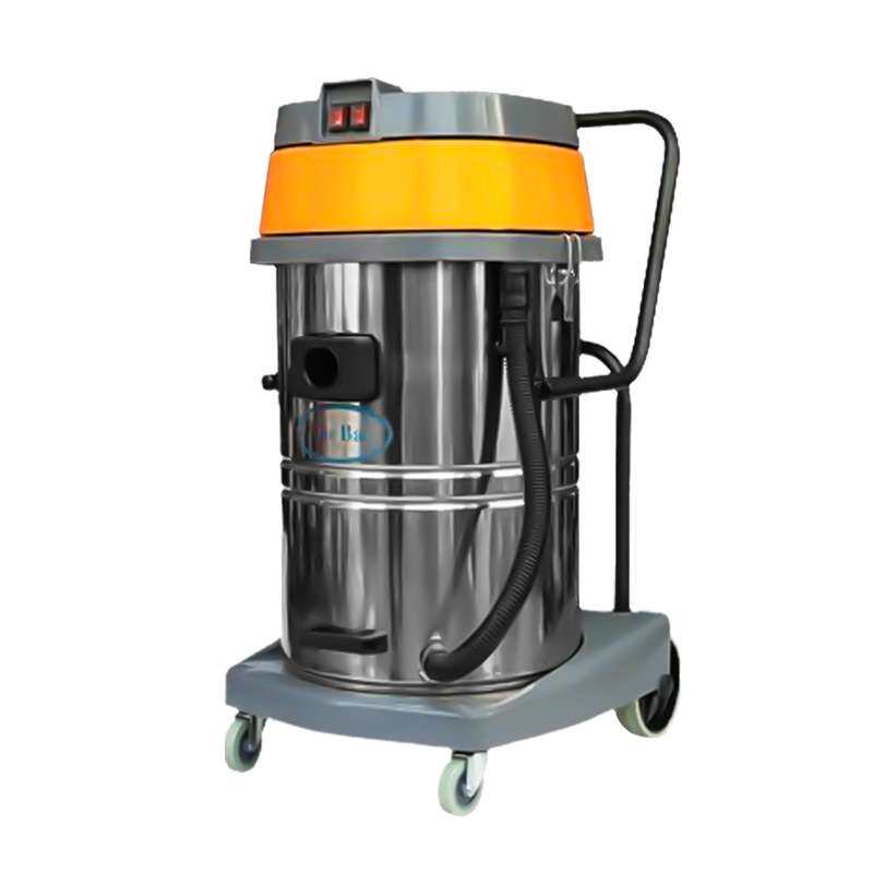 洁霸不锈钢BF502吸尘器70升双马达大功率手持式工业吸水机工业级