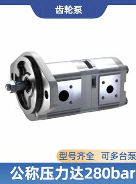 REXROTH力士乐外啮合高压双联串联齿轮泵AZPFF