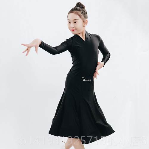 正品薇妮少蹈儿拉丁舞规定制服比服赛专业服装女童女定赛服舞服演