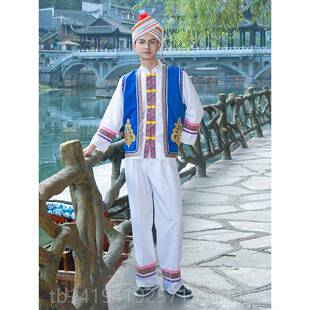 正品新款白族服成人金花女装演刺绣数民族出服饰男装装云南古城旅