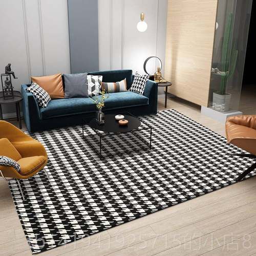 正品高灰色欧美式地毯客厅茶毯几现代级简约地垫式家用卧室床边沙