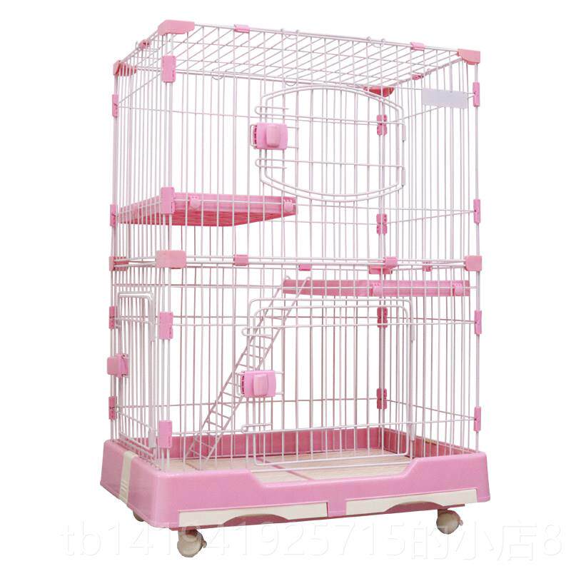 正品猫笼家用清猫笼关室猫窝猫内别墅两层层猫窝双层猫三笼猫用品