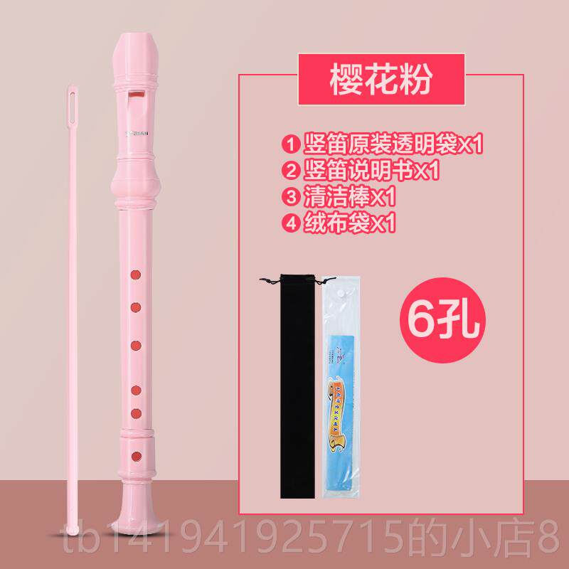 正品天鹅生竖笛德式高音6孔8孔学儿童六孔器八孔入门笛子初乐小学
