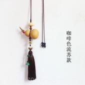 正品 迁乔之天然小葫芦喜大红色穗子流苏车挂件室内饰品新房精挂品