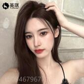 正品 英琪假发片女补长发蕾丝发片增发量头蓬无松痕顶真人发丝遮盖