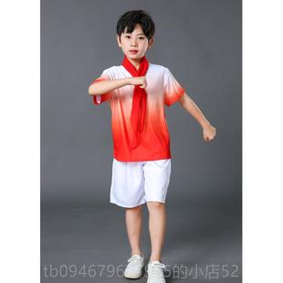 正品舞新中小型学唱生毕业季集体蹈主持儿童红领巾合表演服装
