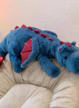 正品正版特嘟蓝色恐龙嘟趴抱枕超软睡觉夹腿床上男生款毛绒赛玩姿