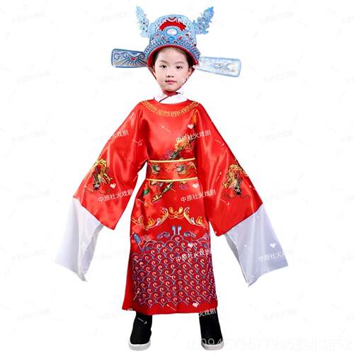 正品状服装女驸元马儿童人成出服中小学生表演状元服装状元演帽