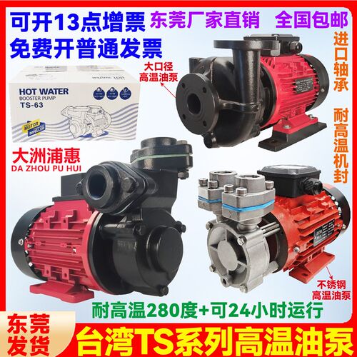 TS-63/71台湾高温油泵模温机热油循环帮浦耐高温280C油泵导热油
