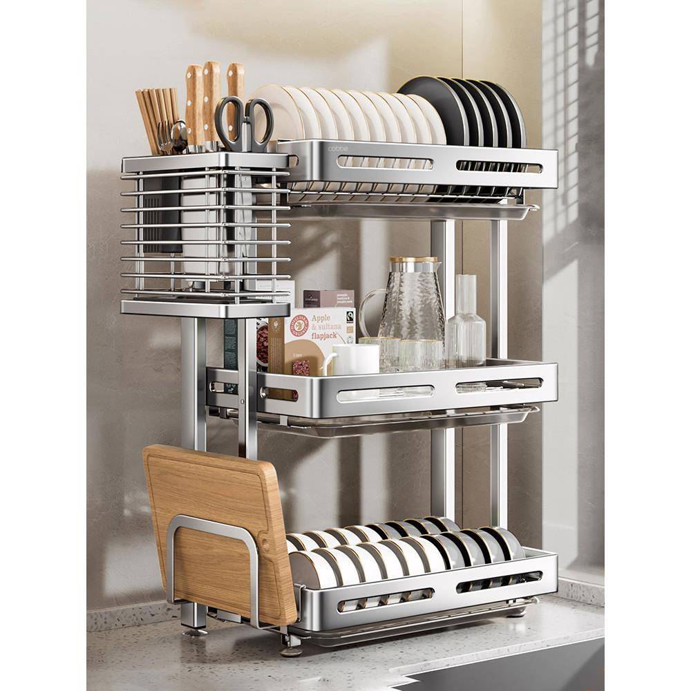 304不锈钢壁挂式晾架W05A免孔厨房置物碗架放沥碗盘折叠水碗打碟