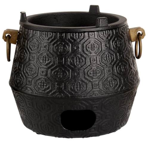 风炉荷梅花TDQ花花碳火铸铁炉茶炉酒蜡烛炉铁壶菊加精热温水煮茶