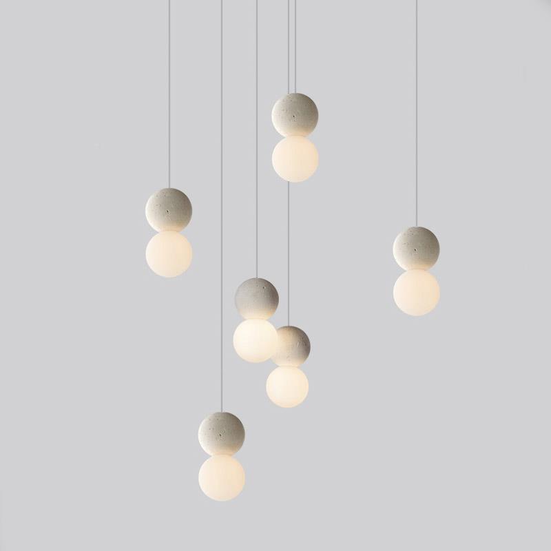 754Origo极简磨石北欧诧餐寂风头楼梯灯吧台水厅简约日式卧室床吊