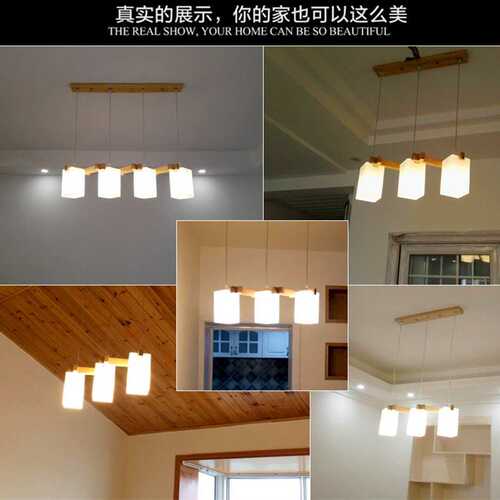 简约个性创意乡村餐厅吧台书房三头实木餐吊灯D5036