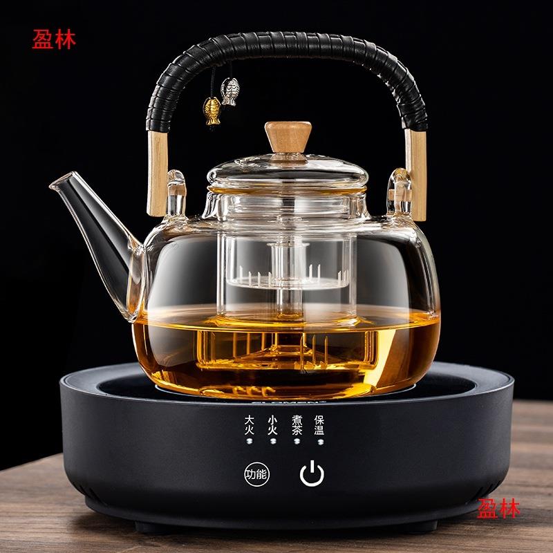 3L大容量全自动煮茶器烧水泡茶加热1蒸煮电陶炉一体玻璃茶壶专用