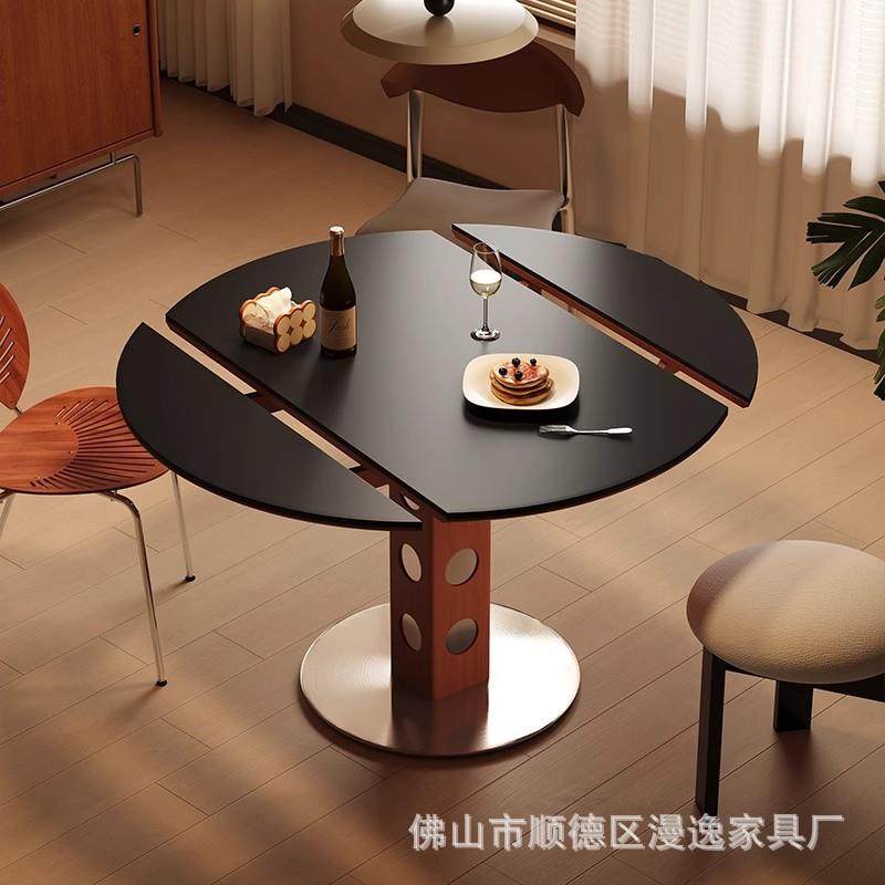 中古风可伸缩折叠两用圆形餐桌椅组合简约小户型功能实木岩板饭桌,玩具/童车/益智/积木/模型,毛绒/玩偶/公仔/布艺类玩具,淘宝优惠券,粉丝福利购,淘宝优惠卷