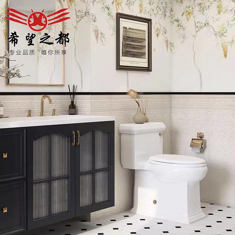 法式复古海基布瓷砖卫生间花砖300x1200厨房阳台墙砖地板砖凝脂