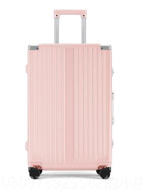 高档爱麦防刮行李箱 n万向轮铝框拉杆箱is网红旅行箱男女0 242 28