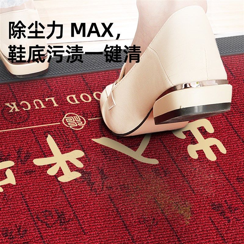 高级入户门地垫门口别墅蹭土脚垫乔迁出入平安新年红色地毯垫门外