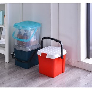 可坐桶凳剧组现场箱家用洗澡浴室手提收纳钓鱼水桶带盖塑料加厚大