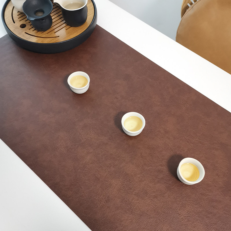 皮革茶席防水防油隔热垫新中式禅意桌垫长方形垫布家用可携式桌旗,居家布艺,茶席,淘宝优惠券,粉丝福利购,淘宝优惠卷