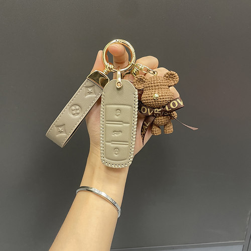 适用大众钥匙套朗逸宝来凌渡途观速腾途岳polo迈腾帕萨特包扣壳女