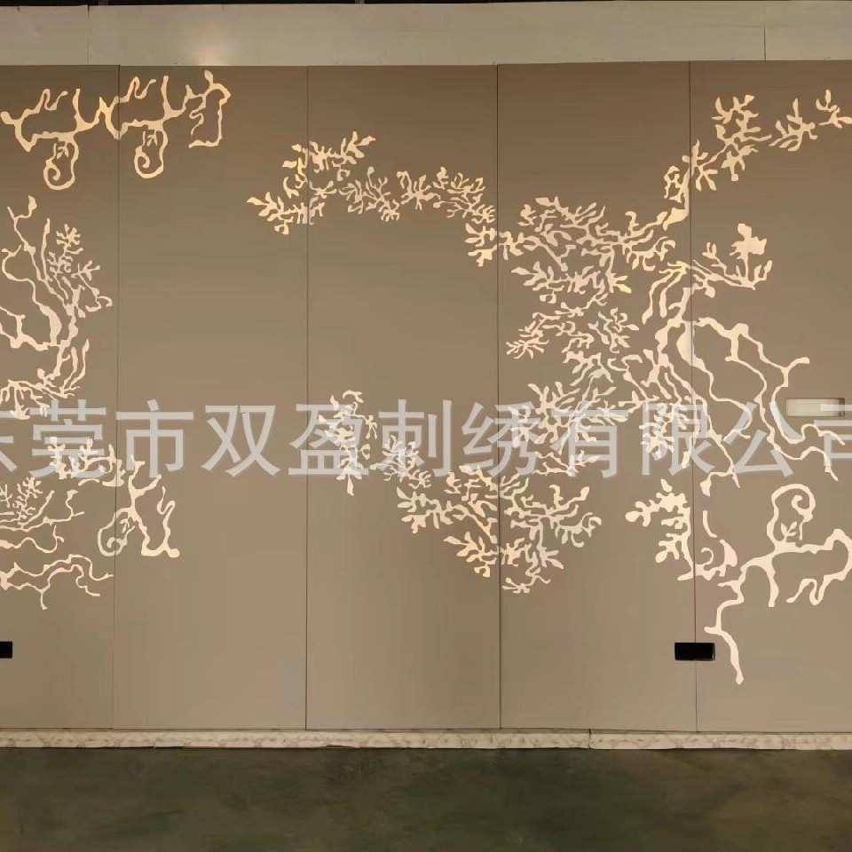 中式皮雕极简刺绣硬包菲律宾电视背景墙餐厅大厅越南酒店床头背景