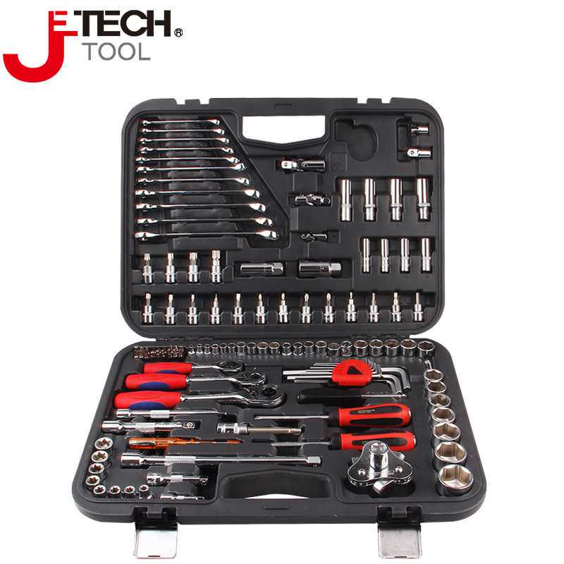 捷科SK-121NSP套筒工具汽修工具棘轮扳手组合工具箱121件套
