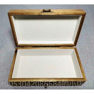 正品黄金楠木旧料首盒材覆古中国珠风格家居收藏珠宝饰礼盒实木宝