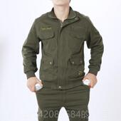 彩劳保服弹迷力脏装 正品 电焊工作服套男春秋防烫耐磨耐夏纯棉长袖