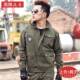 秋男纯棉防烫耐磨多口工地工装 正品 焊工作服套装 春军绿电焊劳袋工