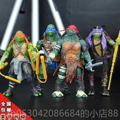 正品者忍龟模型模型 武器拆关可节动Ra可ph/拉斐尔国产摆件儿童玩