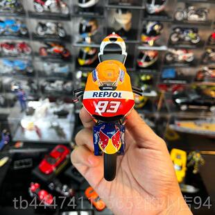 高档1:2合金 摩车模型GP系列马奎斯模93号本田RC21托13V赛车静态