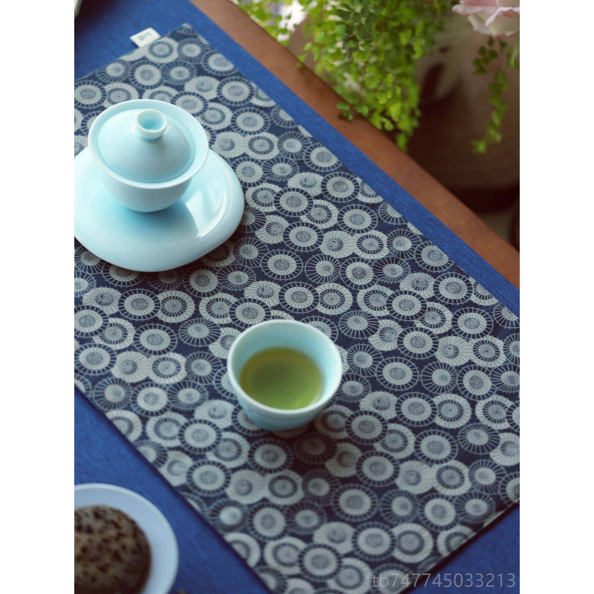 新款古族民风日式古典禅意茶席茶茶布防水桌垫桌复旗织锦桌布布艺