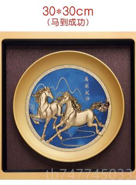 新款帆风顺帆船摆件招金箔乔迁画新居搬家客厅办财公一室公司开业